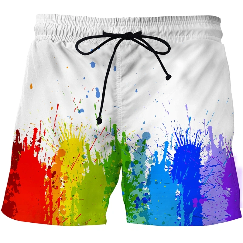 Men's Fashion Simple Print Casual Shorts