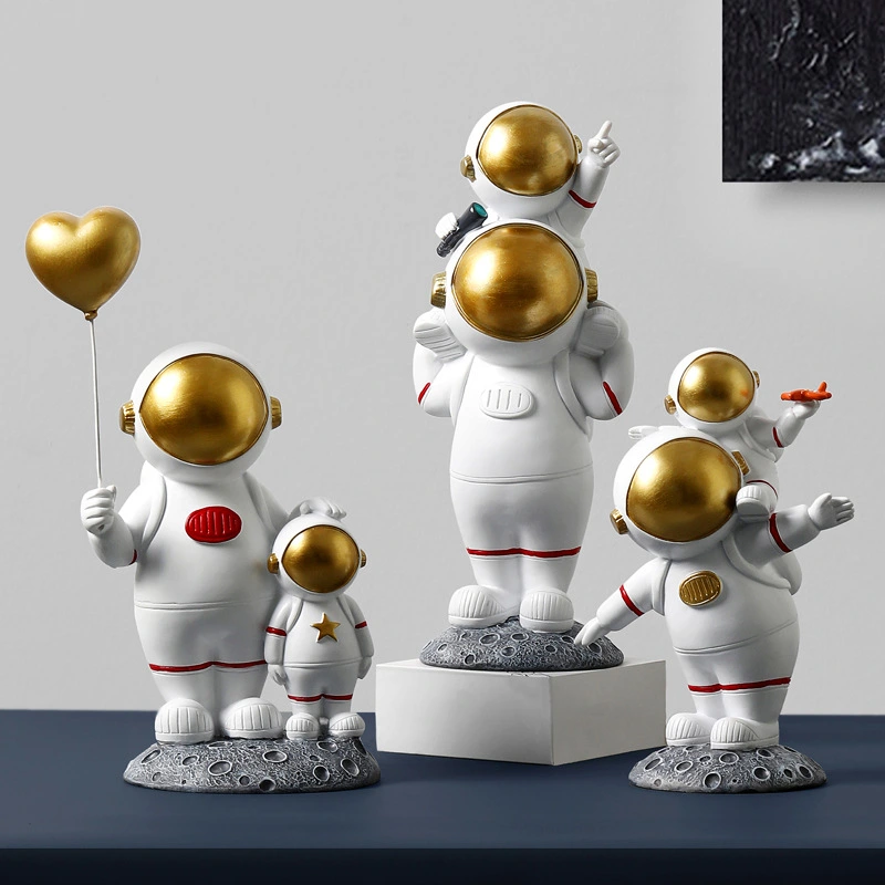 Parent-child Astronaut Living Room Porch TV Cabinet Desktop Baubles Children's Room Decorations Gift