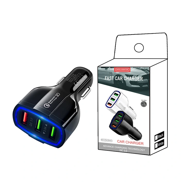 Qc3.0 3usb Port 18w Fast Car Charger