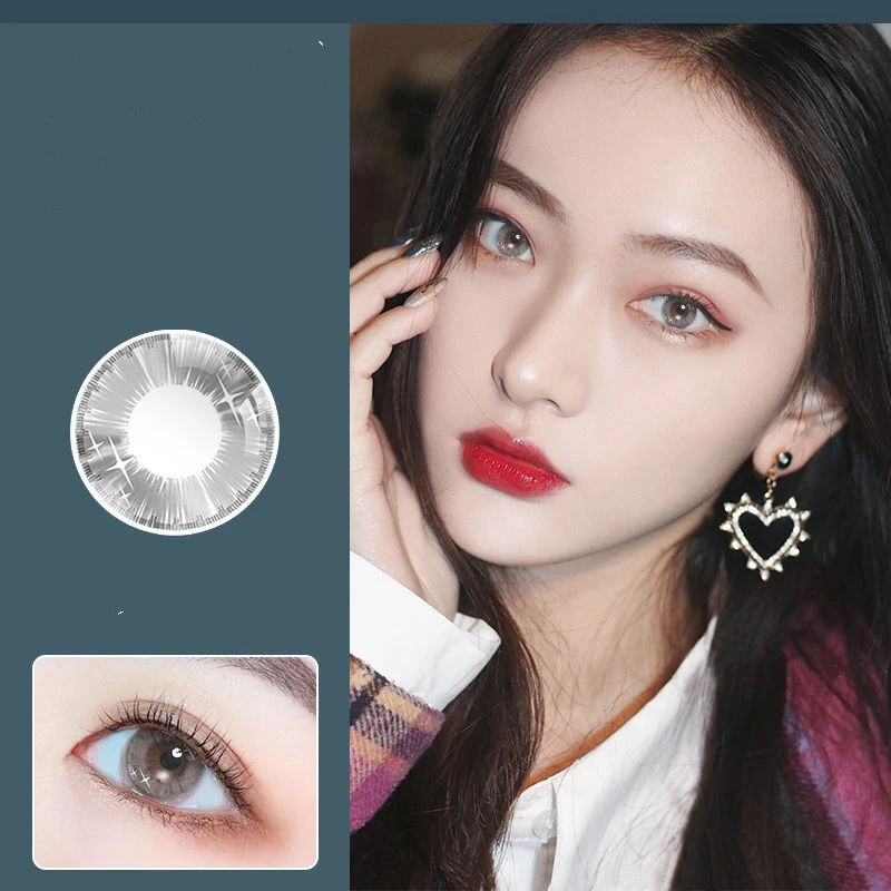 Loli Colorful Fruit Qi Beautiful Pupil Half A Year Throw Girl Contact Lenses