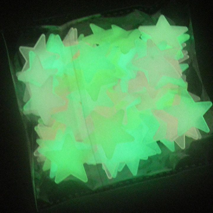 Luminous Paste Fluorescent Star Moon Three-dimensional Wall Paste