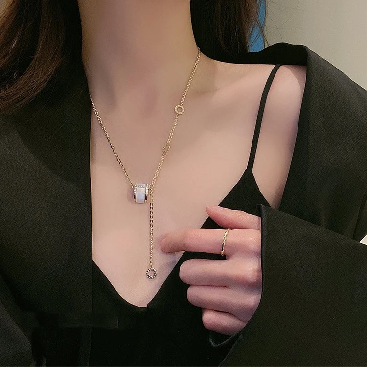 Opal Small Waist Necklace Beauty Collarbone Chain