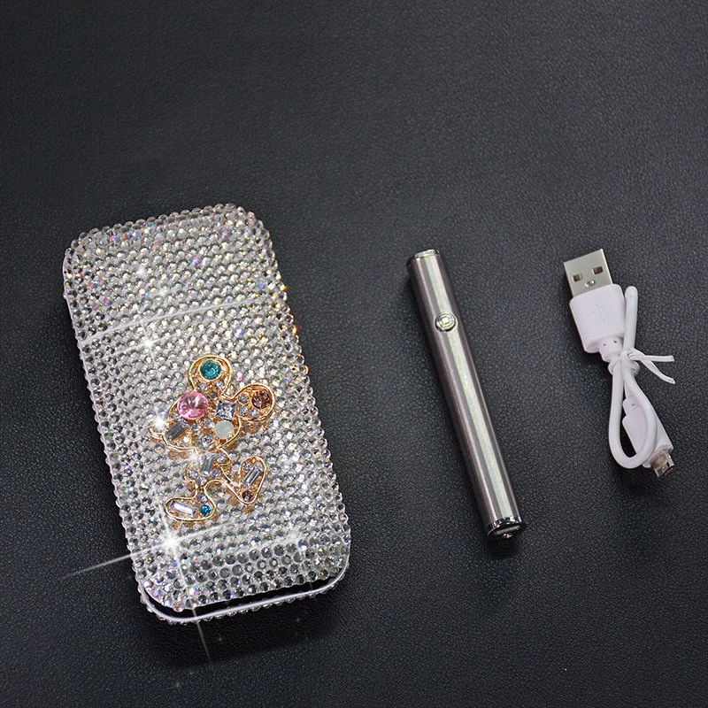 Diamond Cigarette Box With Charging