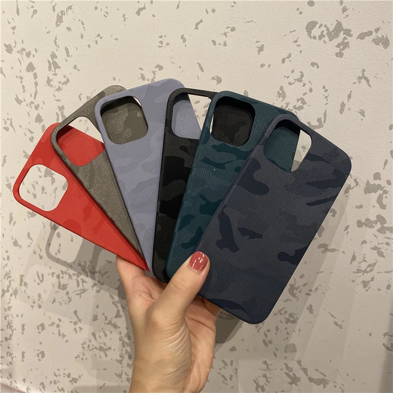 Vintage Lychee Camouflage Fashion Mobile Phone Case