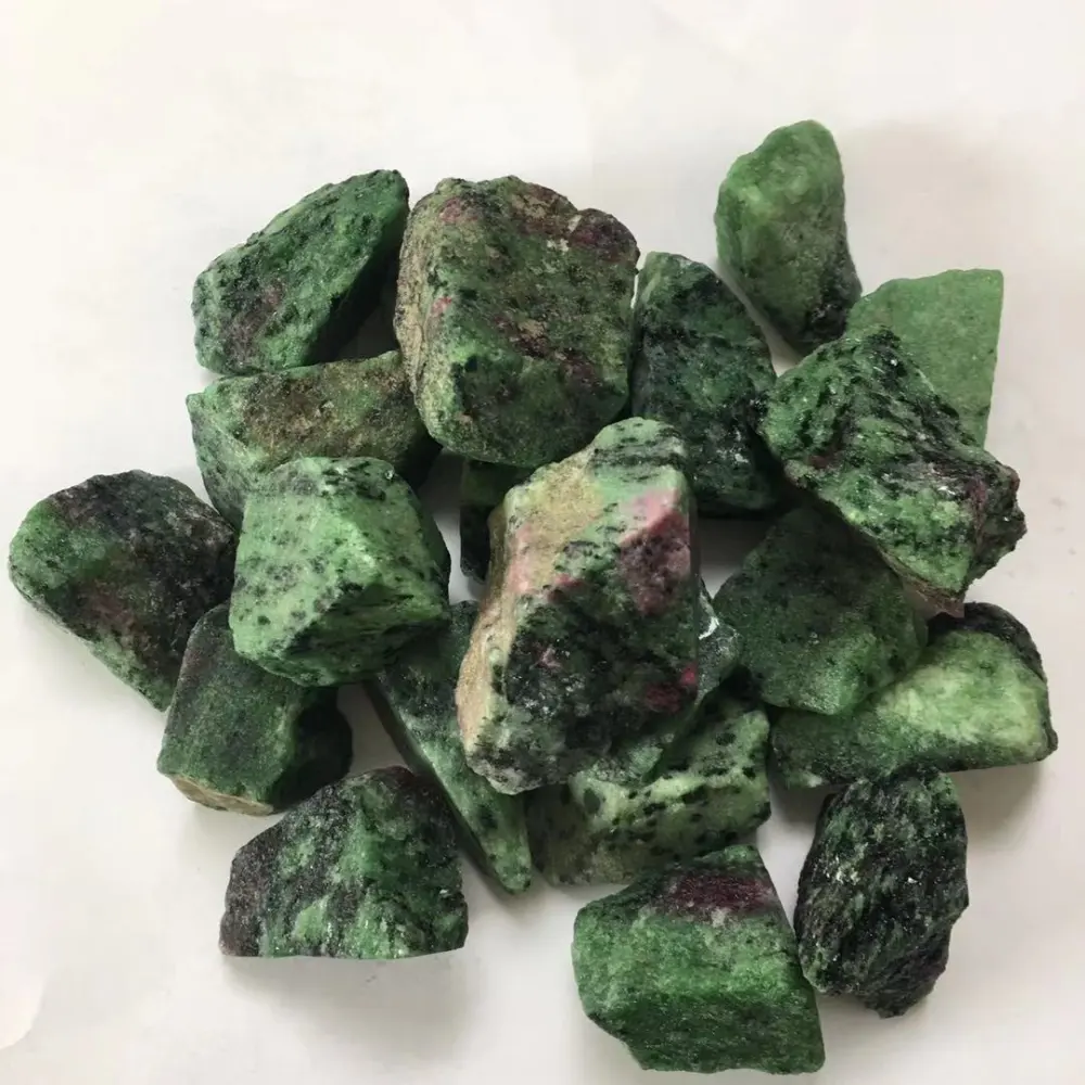 Crystal Rubble Red Green Treasure Primitive Stone About 3-5cm Mineral Specimen