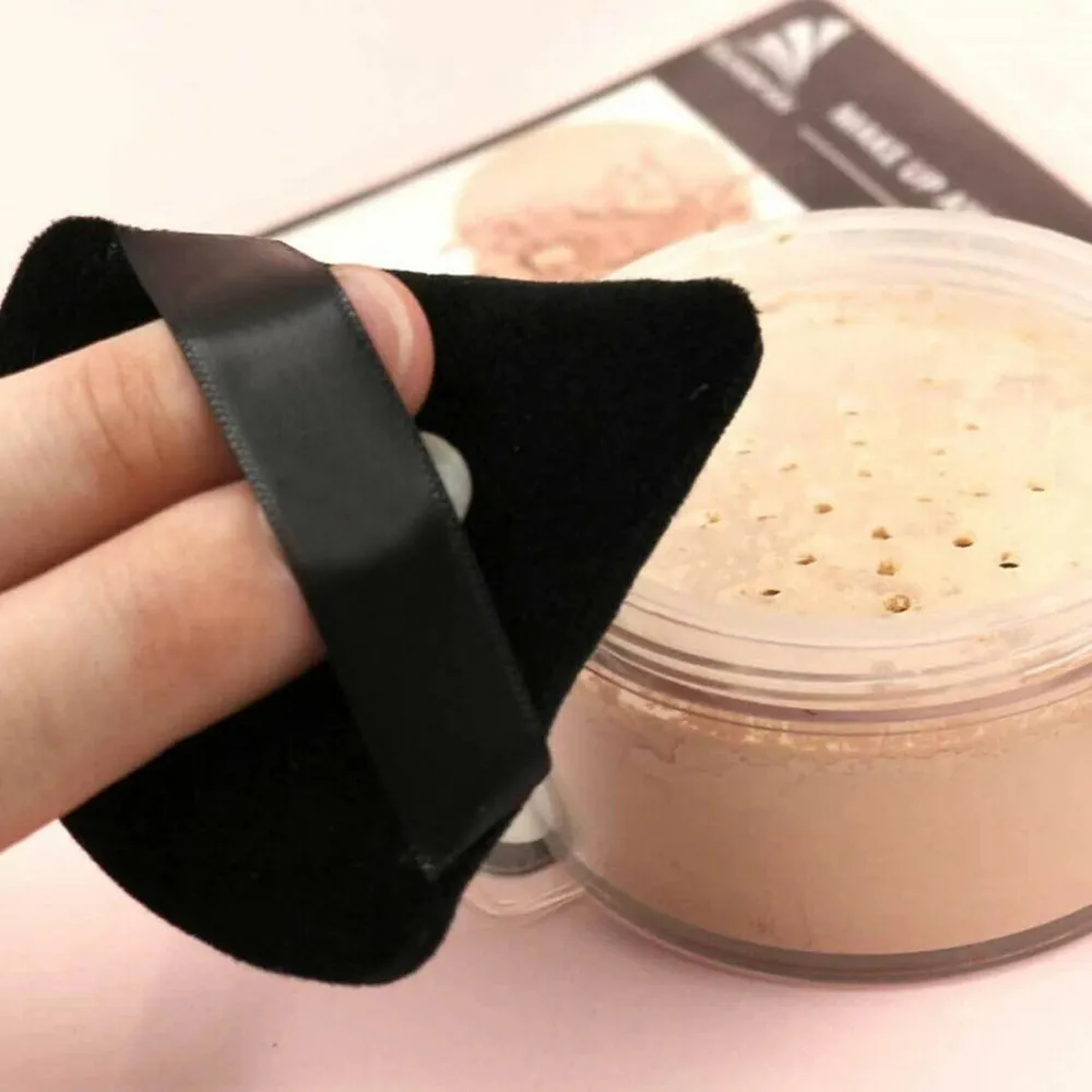 Triangle Dry Puff Super Soft Short Hair Honey Makeup Tool