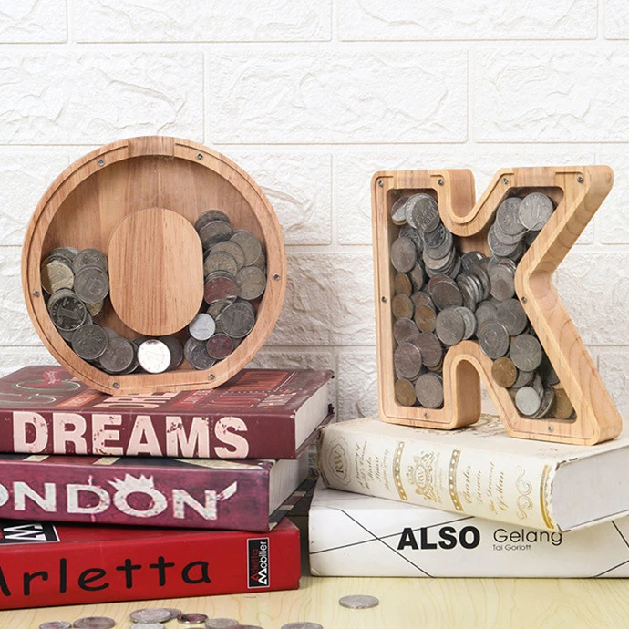 Large And Small Wooden Letter Deposit Box