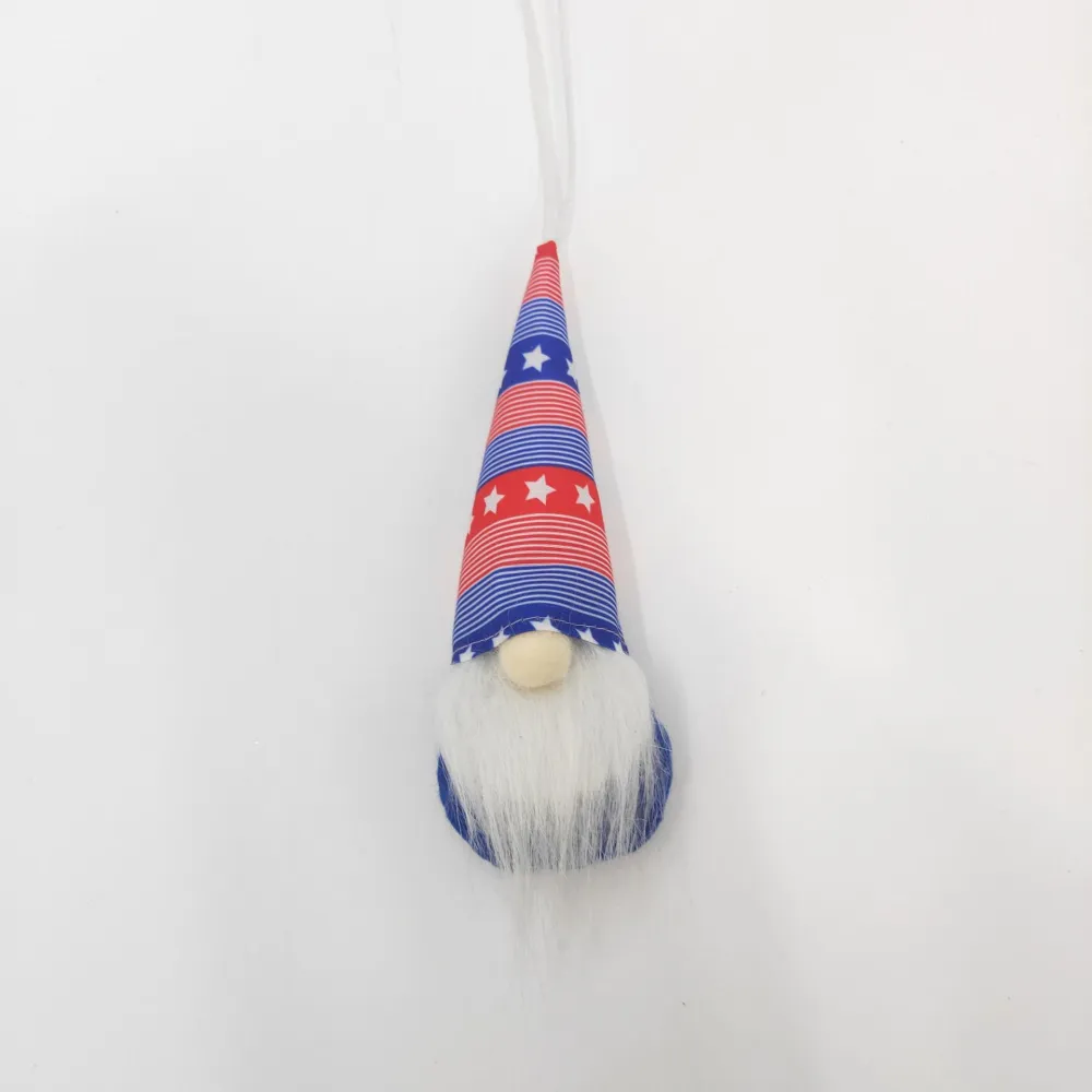 Independence Day Gnome Elderly Doll Pendant