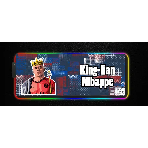 King-lian Mbappe Collection-LED Gaming Mouse Pad