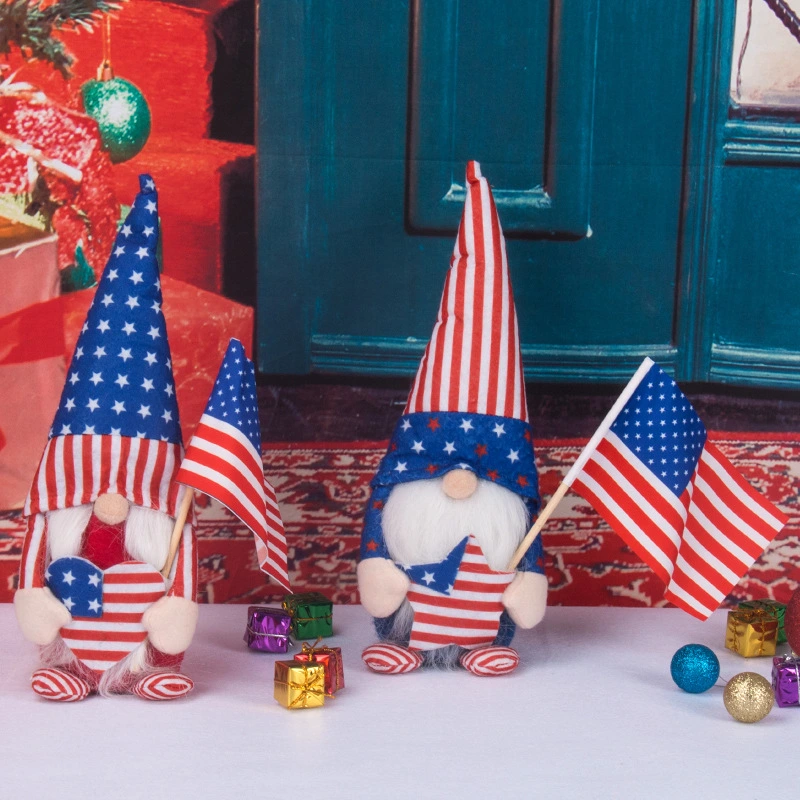 American Independence Day Decorations Faceless Doll Decoration Rudolph Action Figure