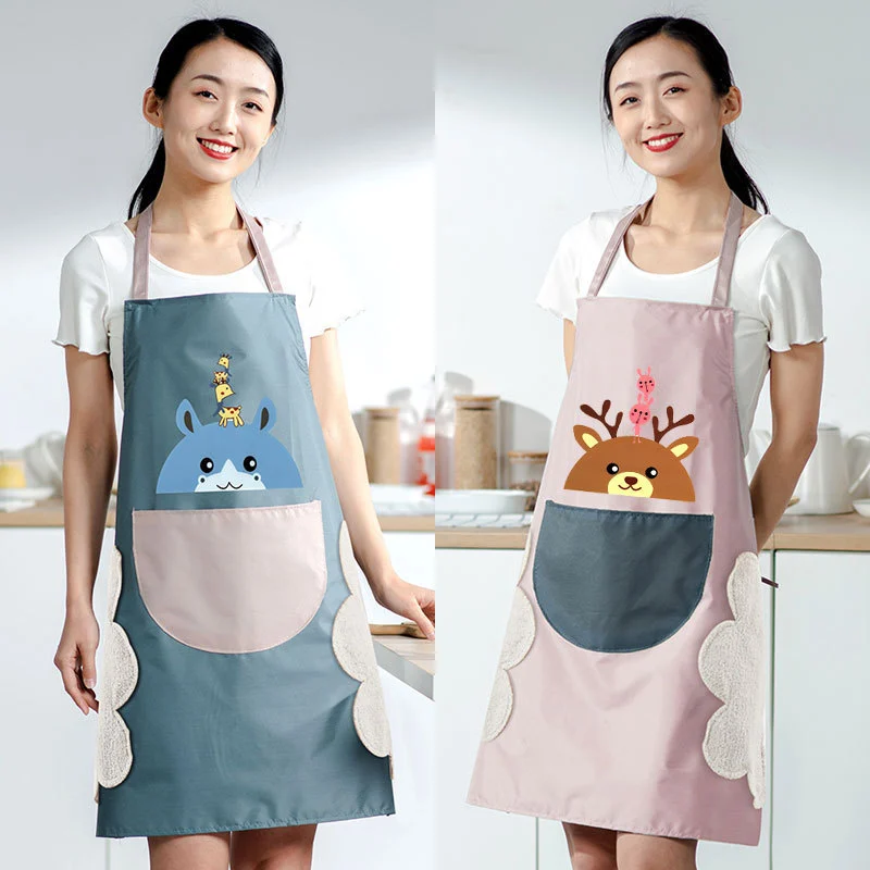 Men's And Women's Fashion Simple Waterproof And Oil-proof Apron