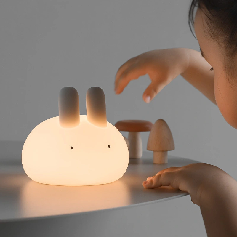 Tangyuan Rabbit Balls Silicone Clapping Lovely Night Lamp Led Lights