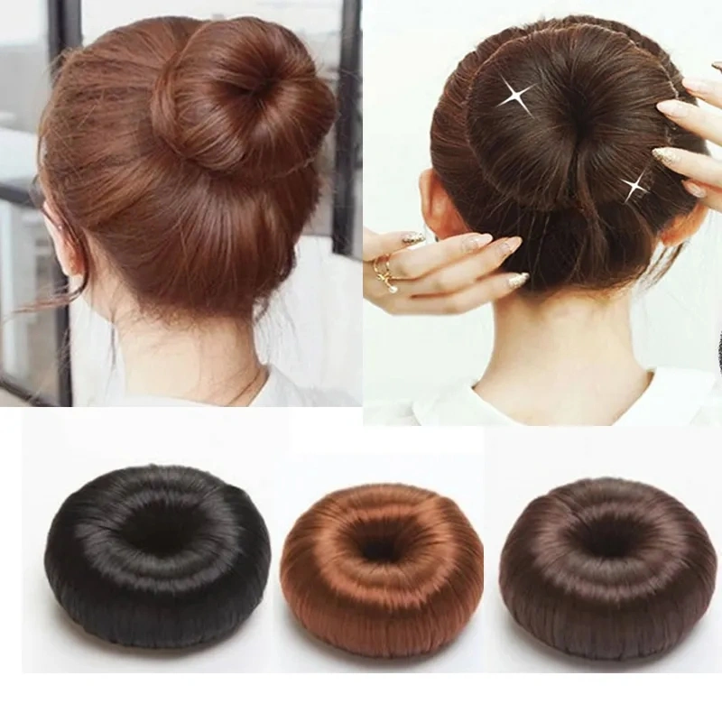 Women's Fashionable Simple Donut Styled Wig Coiffure