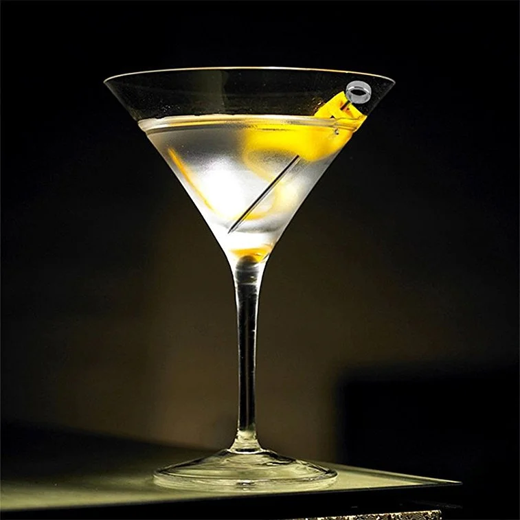 Stainless Steel Martini Needle Cocktail Tail Decoration Wine Pick