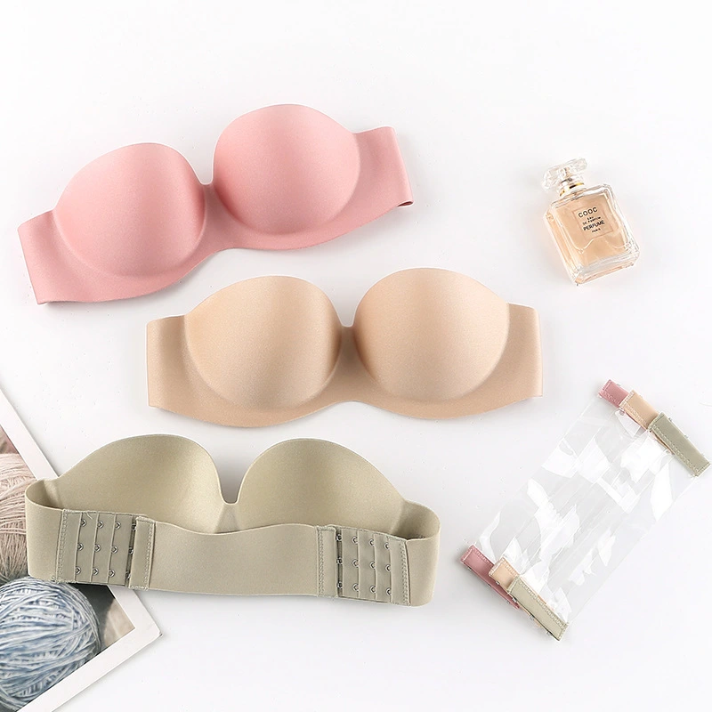 Non-slip Strapless Invisible Bra Wedding Dress Beauty Back Chest Paste Comfort Underwear