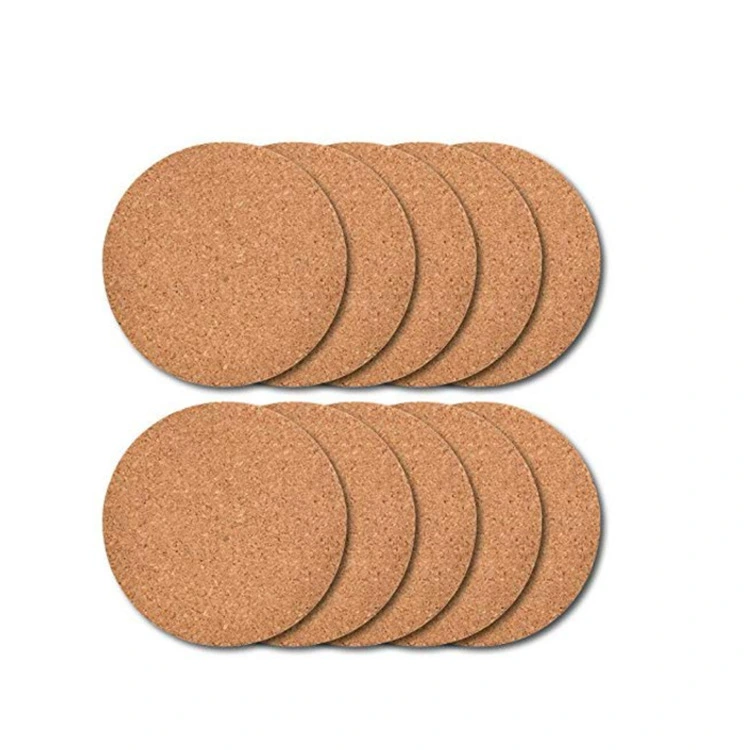 Cork Cup Mat Round Coaster Environmental Protection Cork Mat