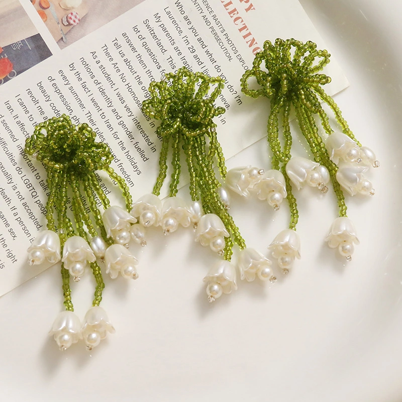 Tassel Flower Earrings Diy Acrylic