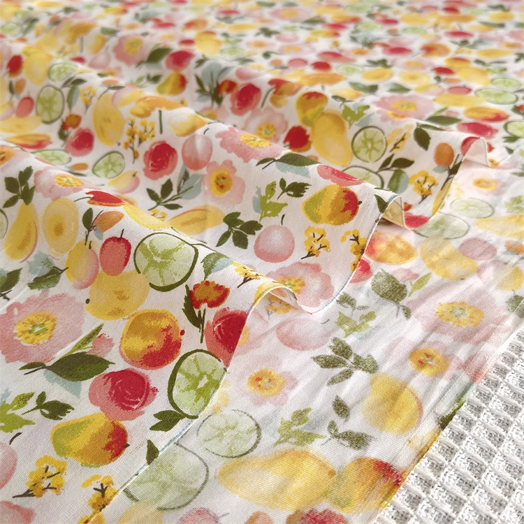 Garden Floral Cotton Twill Fabric