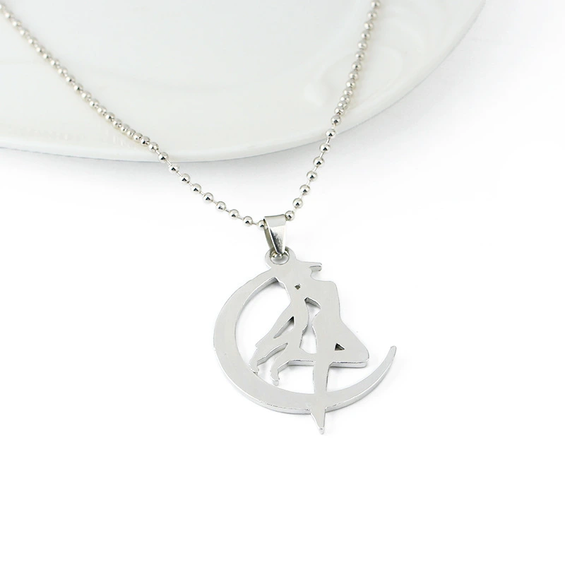 Sailor Moon Necklace Moon Rabbit Anime Anime Movie Accessories