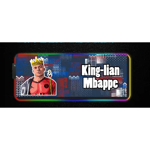 King-lian Mbappe Collection-LED Gaming Mouse Pad