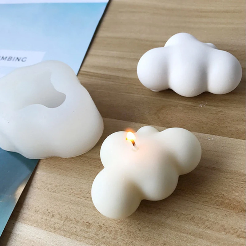 Diy Silicone Mould For Three-dimensional Large Cloud Incense Candle