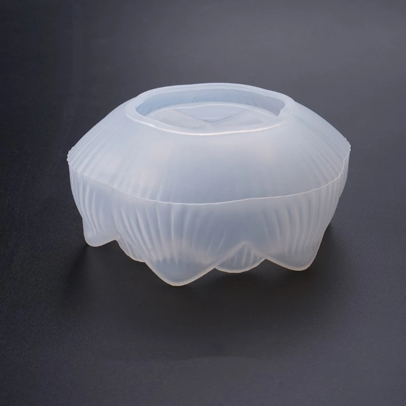 Drip Glue Lotus Candlestick Mold Storage Box Ashtray