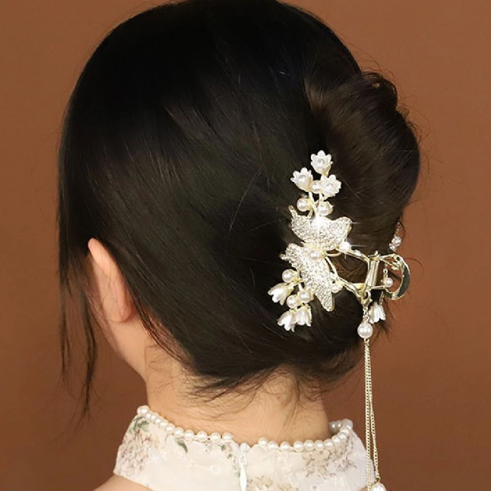 Jewelry Pearl Hair Clip Female