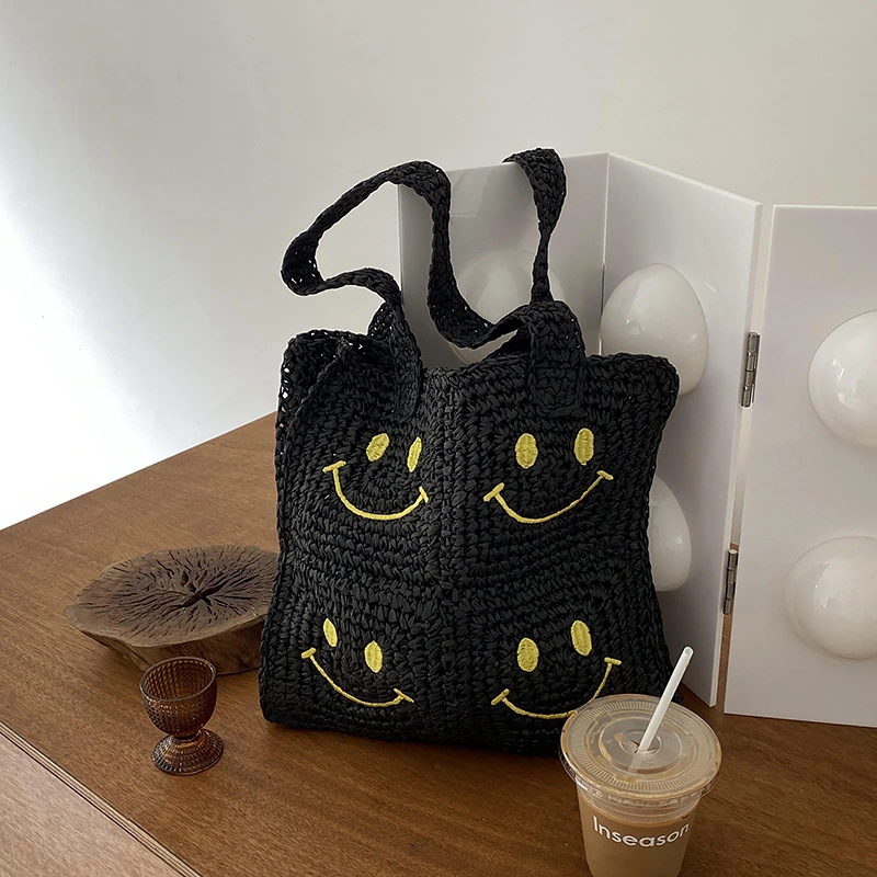 New Straw Bag Cute Handmade Shoulder