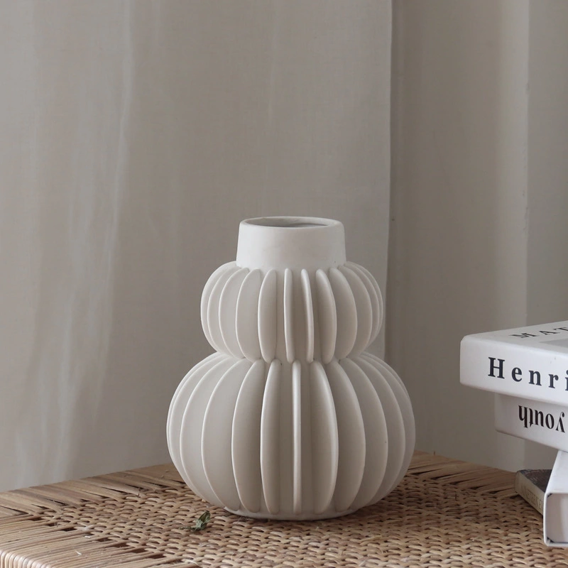 White Vase Round Belly Ins-style Home Store Decoration