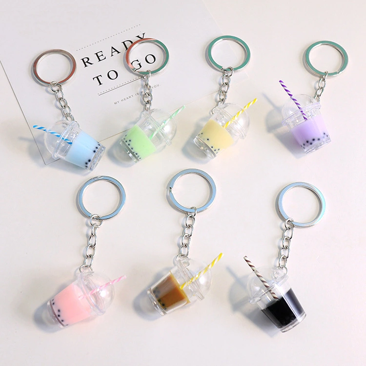 Lovely Milk Tea Key Chain Bag Pendant