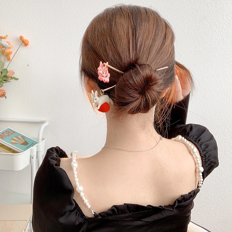 Teenage Girl Playful Design Sense Hairpin Coiffure