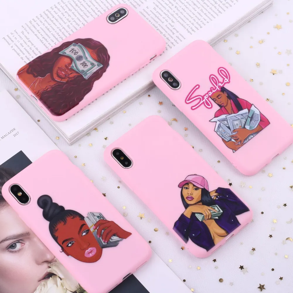 Creative Dollar Girl Silicone Phone Case