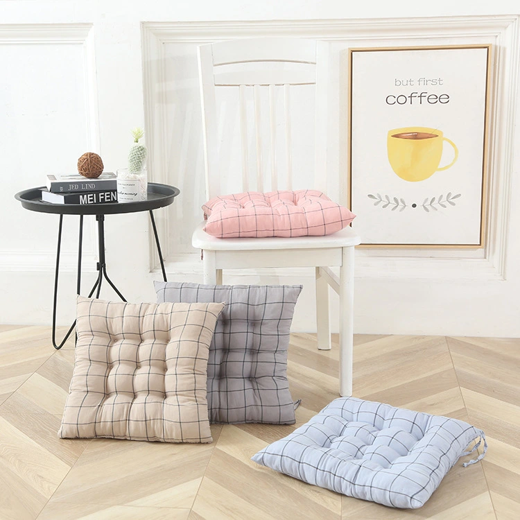 Home Fashion Comfortable Plaid Seat Cushion