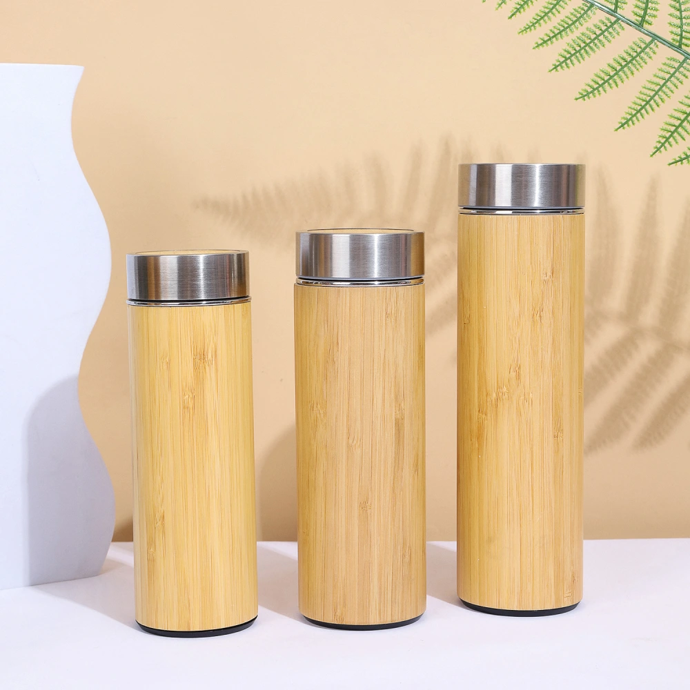 Bamboo Shell Office Tea Brewing Business Water Straight Body Stainless Steel Vacuum Cup