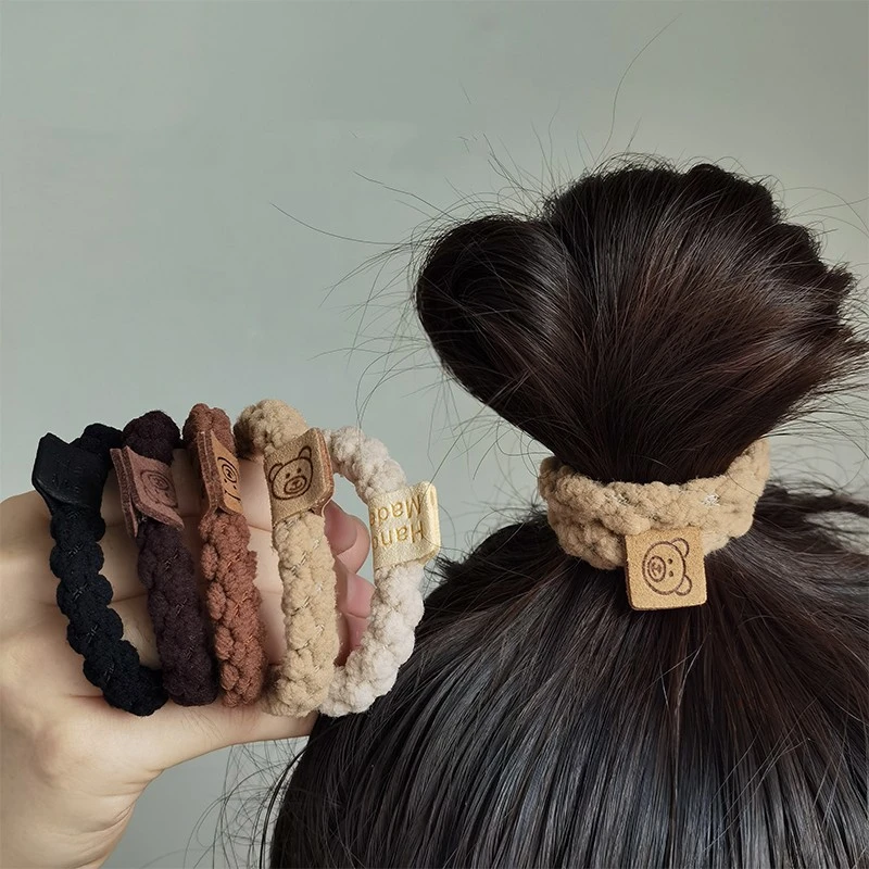 Fashion Cute Bear Rubber Band Female Hair Tie Rope Headdress