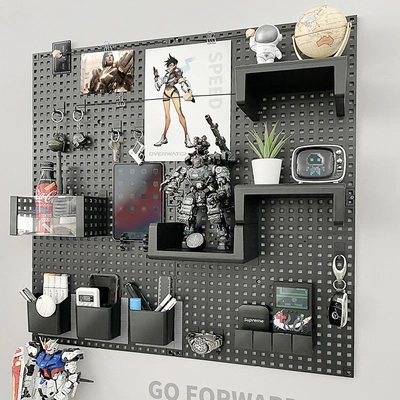 Perforation-free Shelving On Cavity Panel Wall Storage Shelf Decoration Frame