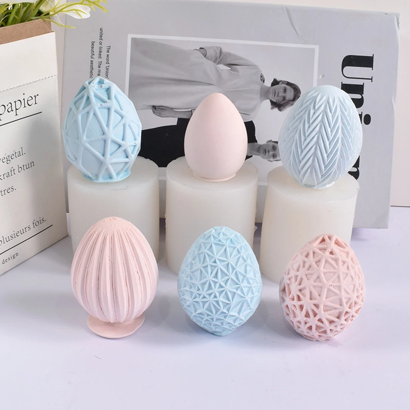 DIY Aromatherapy Handmade Soap Oval Egg Plaster Mold