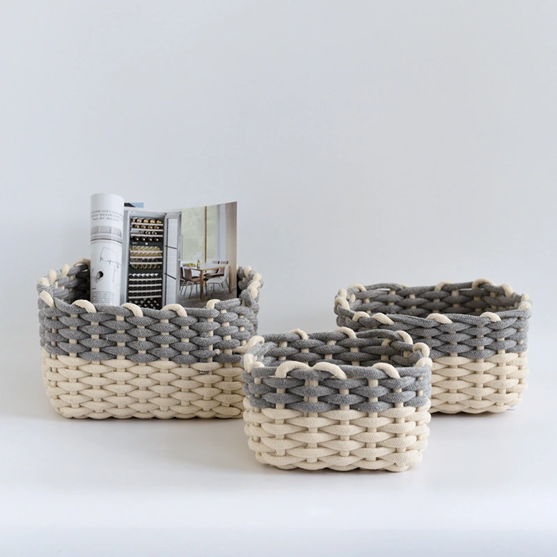 Cotton Cord Woven Storage Basket