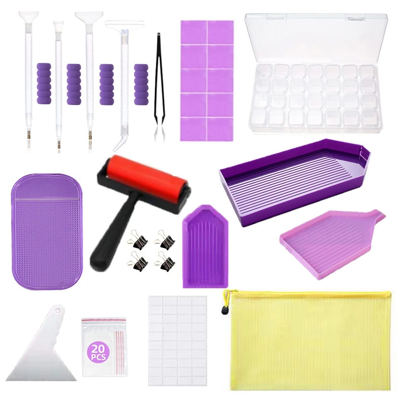 Purple Diamond Painting Dotting Tool Set