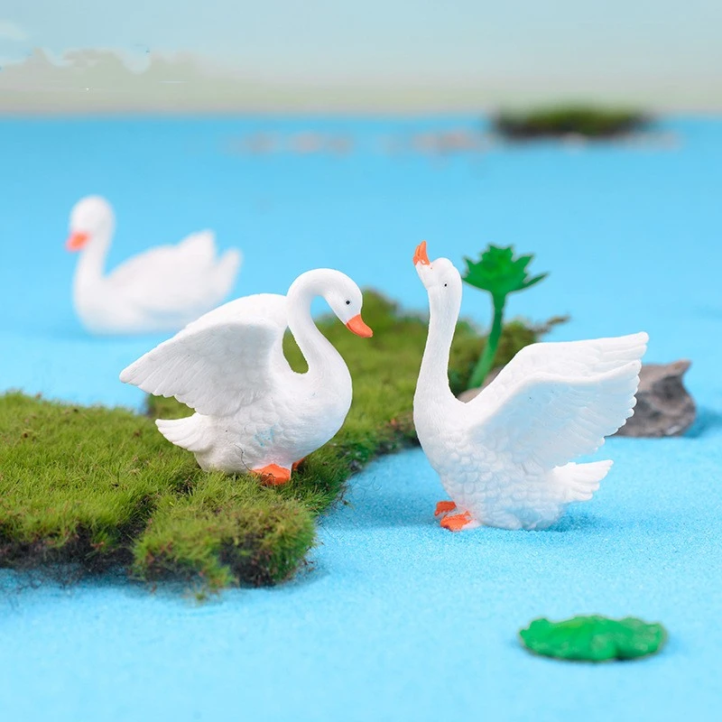 Swan Animal Ornaments Creative Bonsai Resin Ornaments