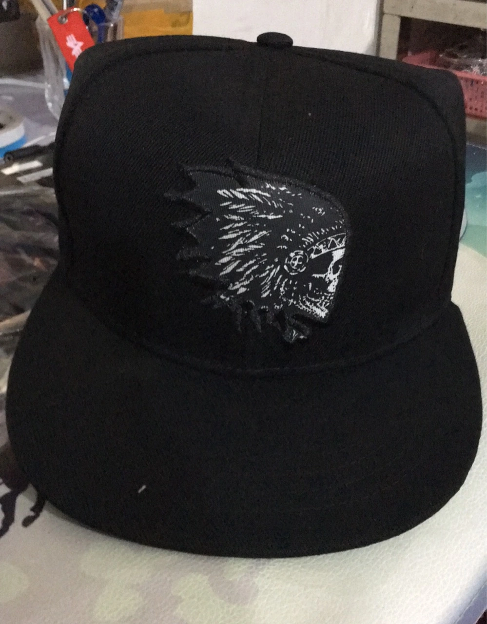 Indian Embroidered Flat-edge Hip-hop Hat