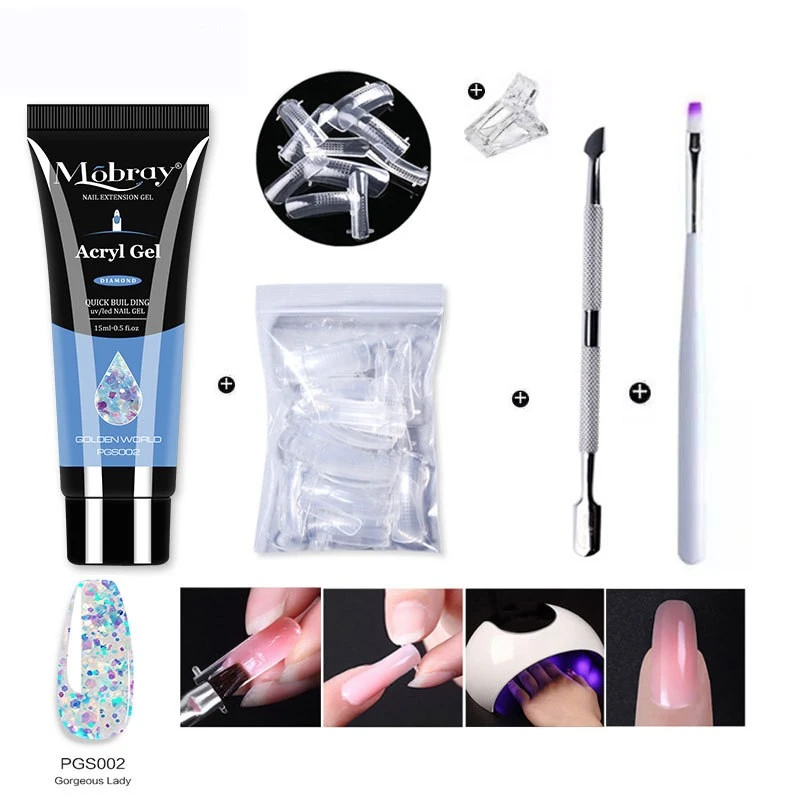 Nail Beauty Crystal Extended Glue Tool Set