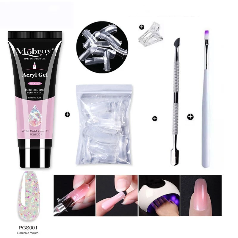 Nail Beauty Crystal Extended Glue Tool Set