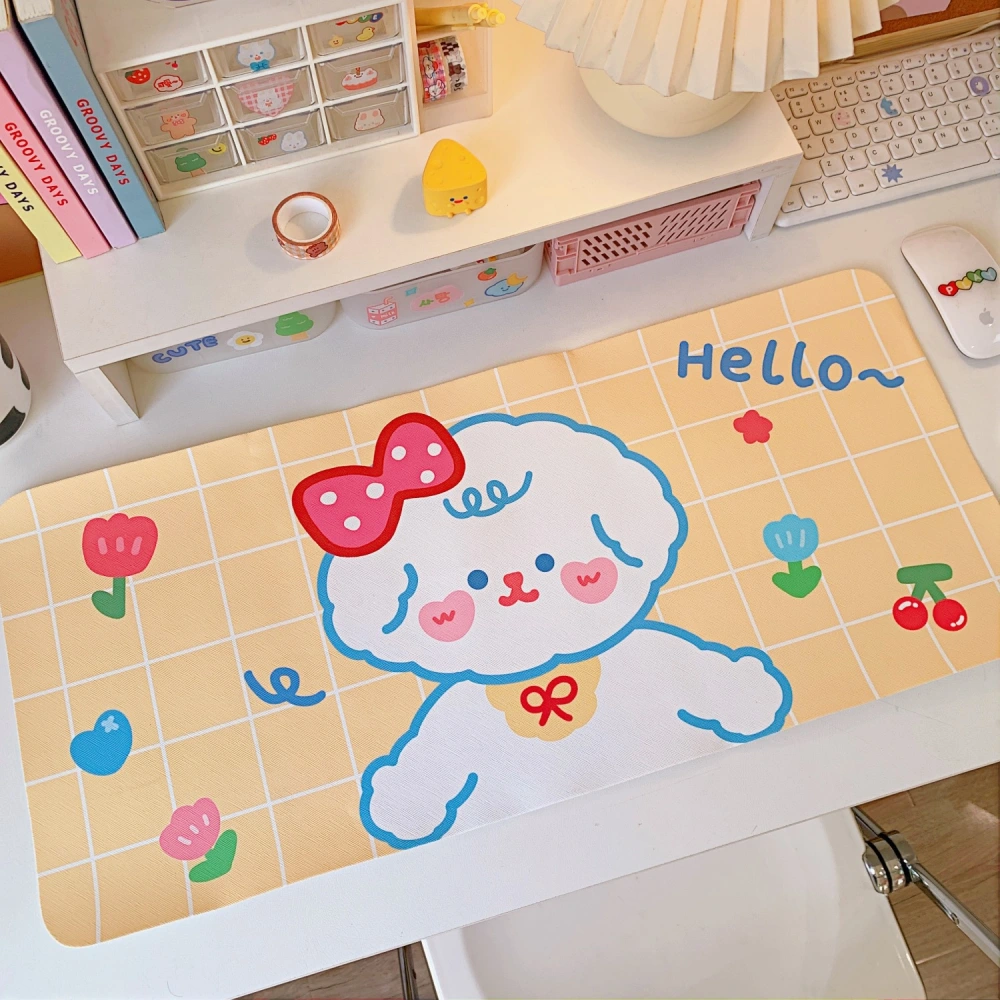 Cartoon Soft Cute Bear Bunny Table Mat Student