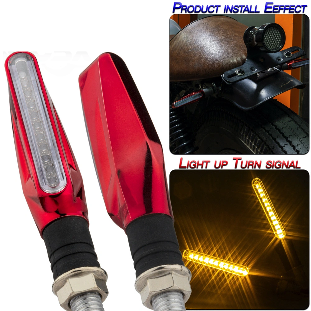 Motorcycle Accessories Scooter Sports Car Modified General One-line 12LED Turn Signal Light