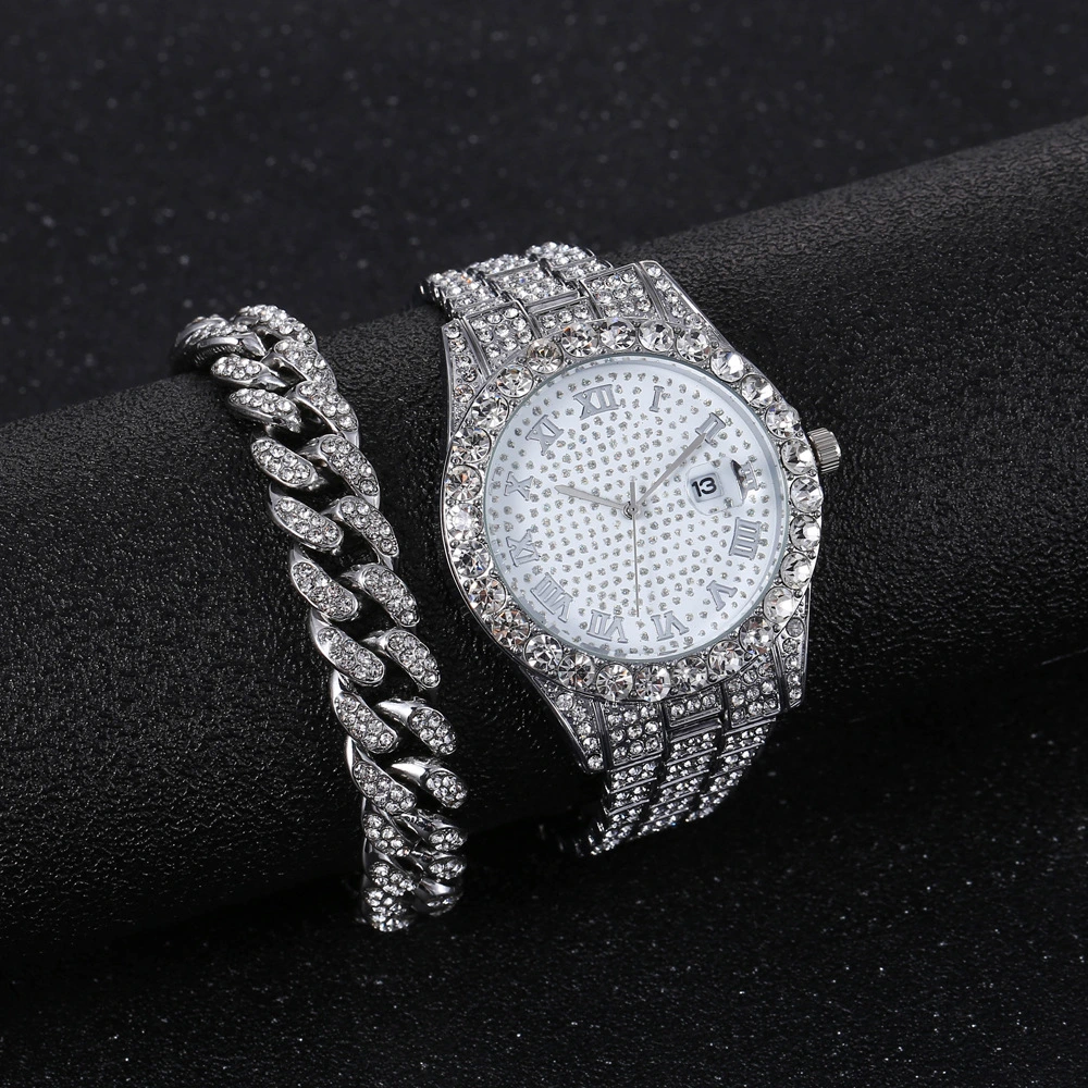 Fashion Hip Hop Chain Diamond Watch