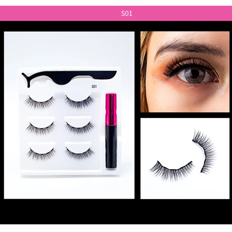 3 Pairs Of Magnetic Eyelashes