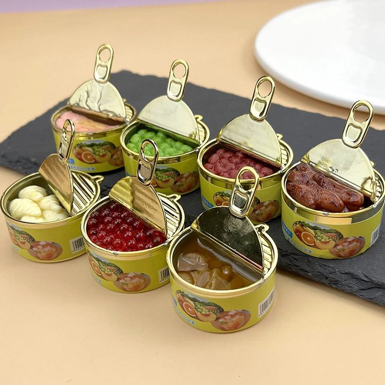 Simulated Canned Shape Food Miniature Model Toy