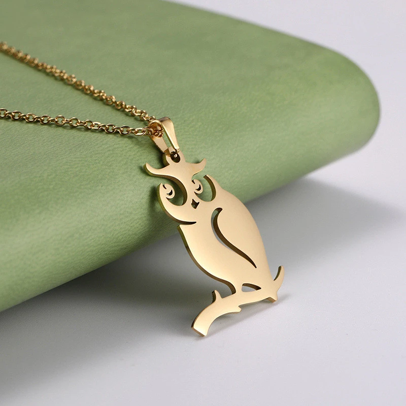 Stainless Steel Animal Pendant Necklace