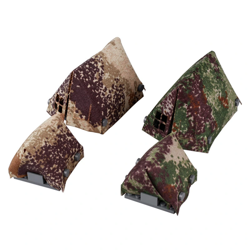 Military Soldier Camouflage Tent Building Block Toy